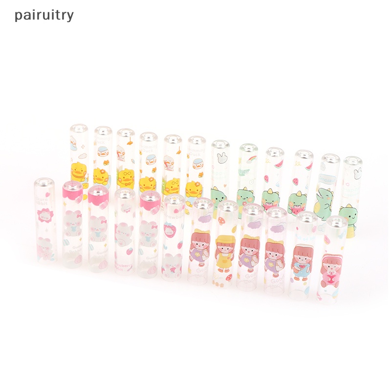 Prt 6pcs Sarung Pensil Warna Warni Alat Tulis Belajar Anak Kartun Pencil Cap Hat Anak Siswa Sekolah Pensil Plastik Alat Pelindung PRT