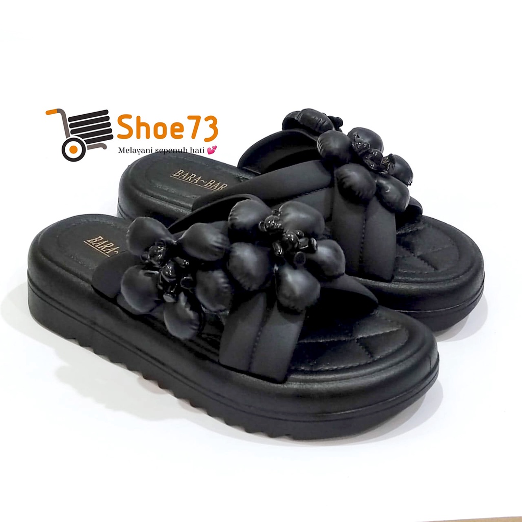 BARA-BARA JSL 2208 V20 NEW SIZE 36-40 ORIGINAL l Sandal Selop Silang Jelly Wanita l Sendal Kokop Cewek Impor