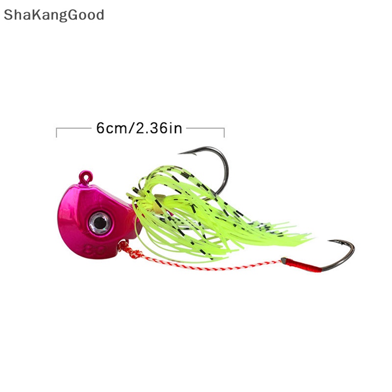 Skid fishing hook Deep sea fishhook 40g-100g Kepala Perahu Pancing head hook SKK