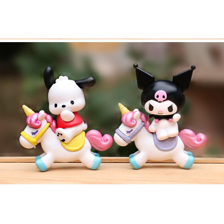 6buah /set Dari Mainan Boneka Action Cinnamoroll Kuromi MyMelody Kartun Lucu Baru, Dekorasi Kue Buatan Tangan