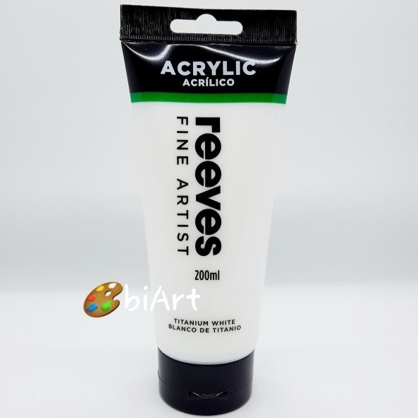 

Reeves Acrylic Paint 200ml Titanium White