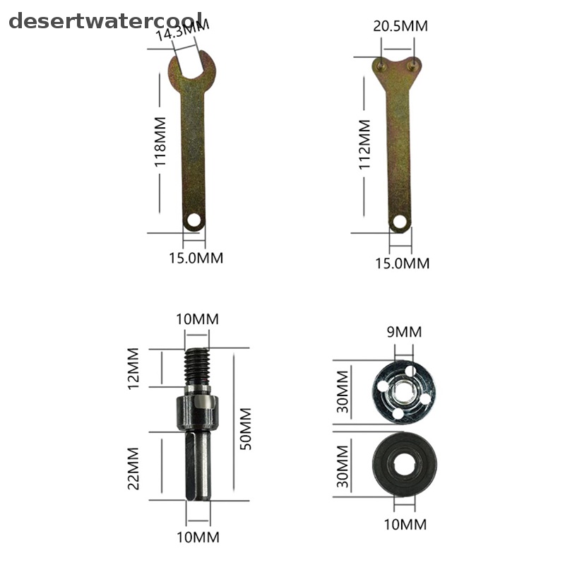 Deid 5PCS /Set Bor Listrik Konversi Angle Grinder Connecg Rod Untuk Cutg Disc Polishing Wheel Adapter Accessries Martijn