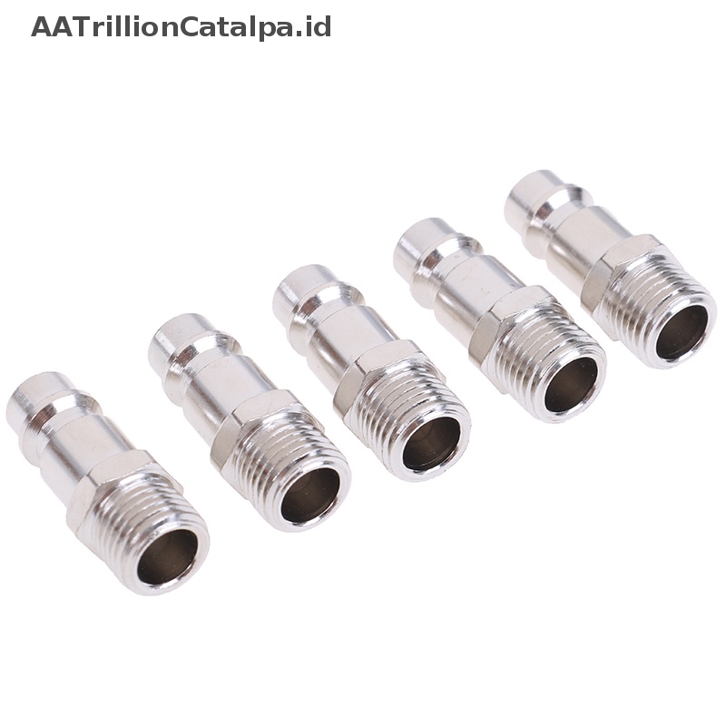 Aatrililioncatalpa 5pcs Selang Saluran Udara euro Fitg1/4&quot; quick release air or connector ID