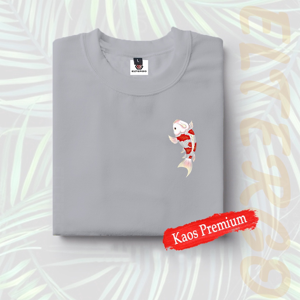 Baju Kaos Distro Pria Dan Wanita Logo Ikan Koi Warna Premium Jumbo Murah Terbaru Kekinian