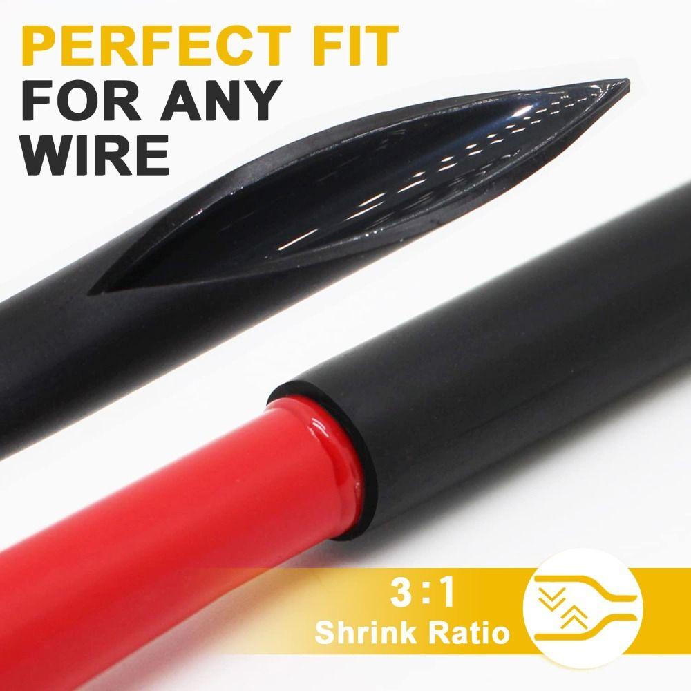 TOP 500pcs Heat Shrink Tubing Set Water-proof Industrial Heat-Shrink Tubing Rasio 3:1