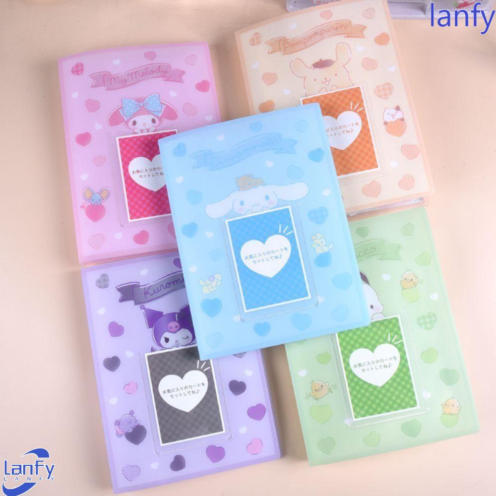 Lanfy Album Foto 3inch Lucu Mini Kuromi Melody Photo Collection Mini Binder Kartu Hadiah Koleksi Buku