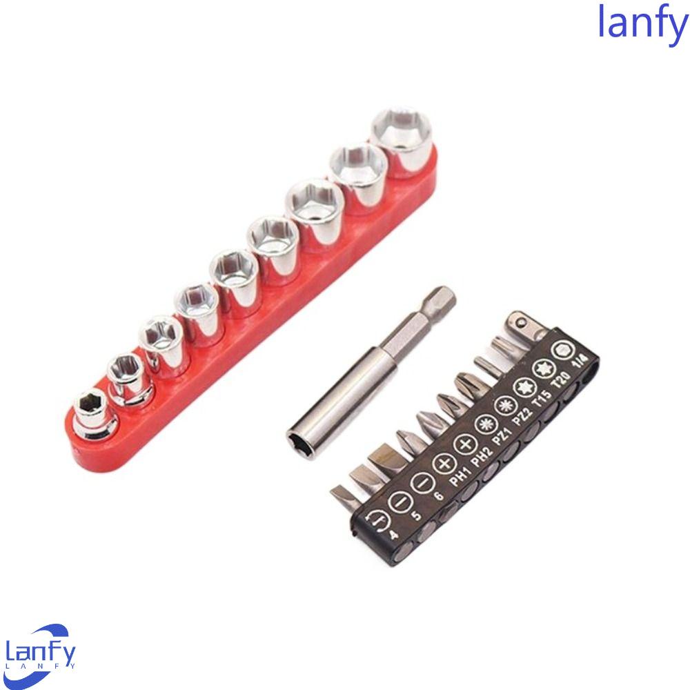 Lanfy Set Kepala Obeng Torx Hand Tool Wrench Bit Holder Rod Power Tool Aksesoris Shaft Fleksibel