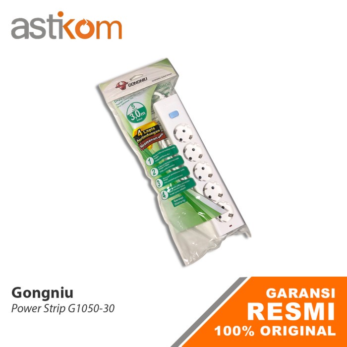 Power Strip Gongniu G1050 White