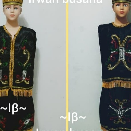 Baju Adat Dayak Anak PAUD TK SD // pakaian Adat Dayak Adat Kalimantan - CEWE, M