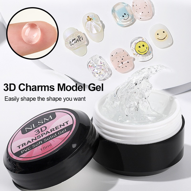 NLSM PVC SOLID 3D MOLD CARVED GEL 4D ADVANCE MANICURE / CARVING GEL DEKORASI NAIL ART