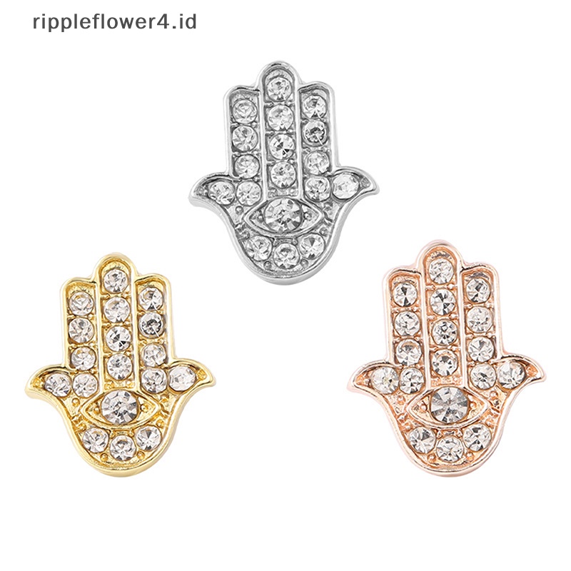 {rippleflower4.id} Kreatif Watch Band Ornamen Bros Wristbelt Cincin Hias Tali Paku Studs~