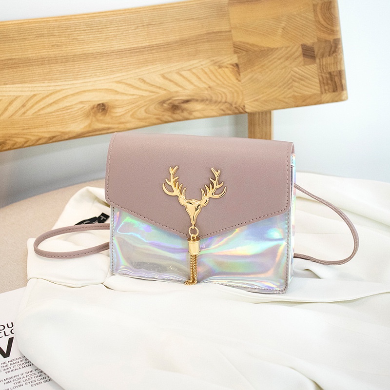 KH Tas Bahu Wanita Selempang Kepala Rusa Dengan rumbai Cantik Unik Woman Fashion Bag Deer A7