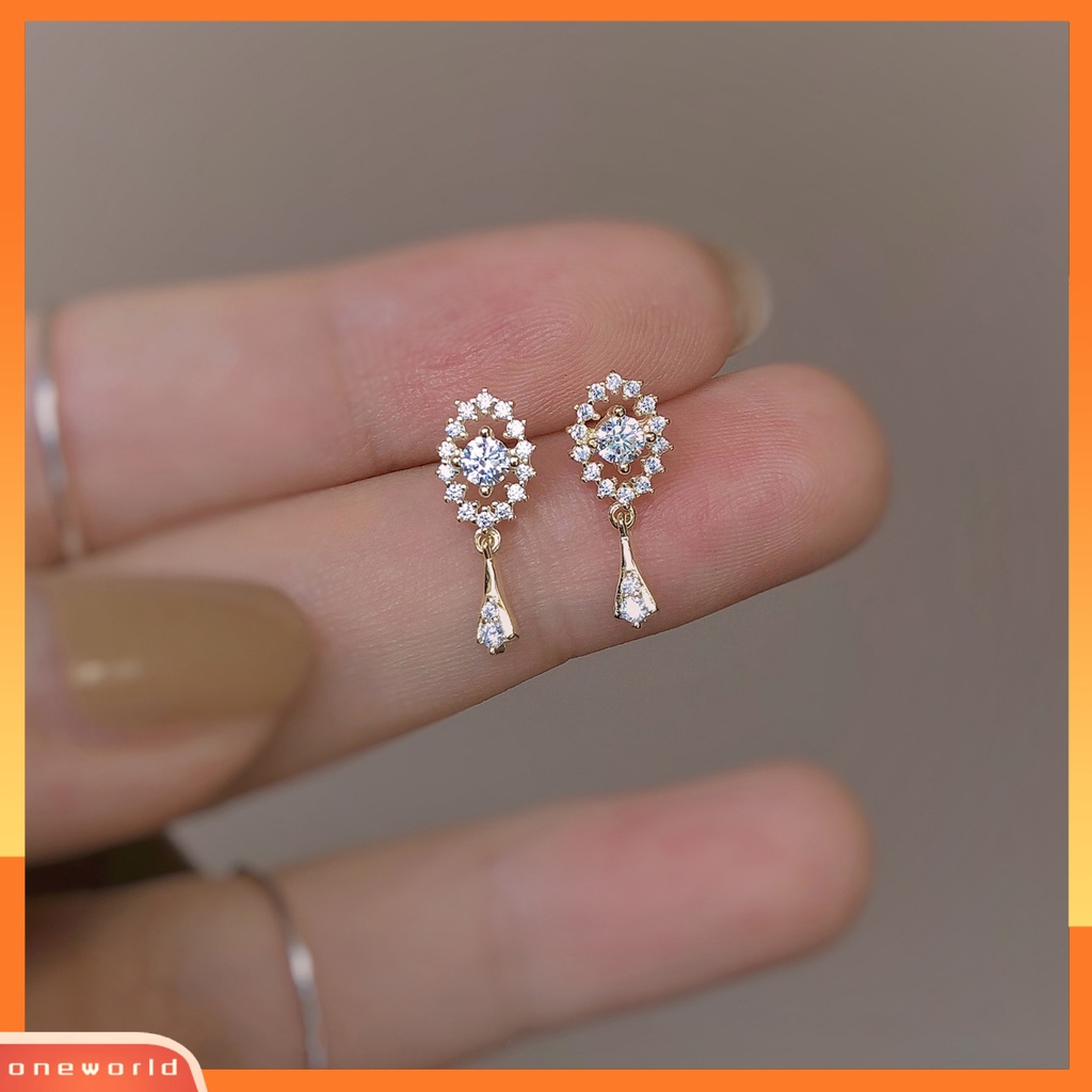 [WOD] 1pasang Wanita Menjuntai Anting Berongga Keluar Rumbai Aksesori Vintage Kilau Terang Drop Earrings Untuk Pakaian Sehari-Hari