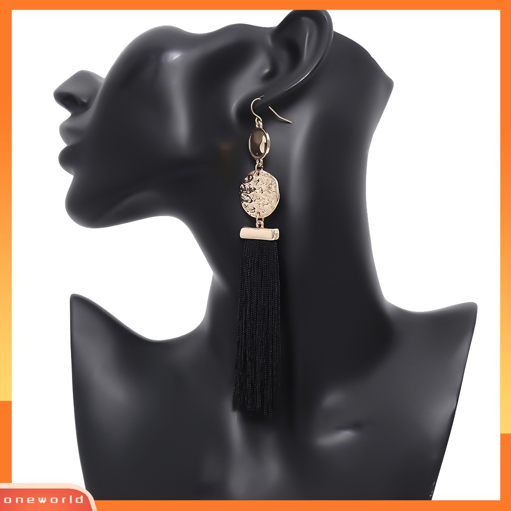 [WOD] Bohemia Panjang Rumbai Telinga Kait Anting Pesta Perjamuan Club Wanita Pesona Perhiasan