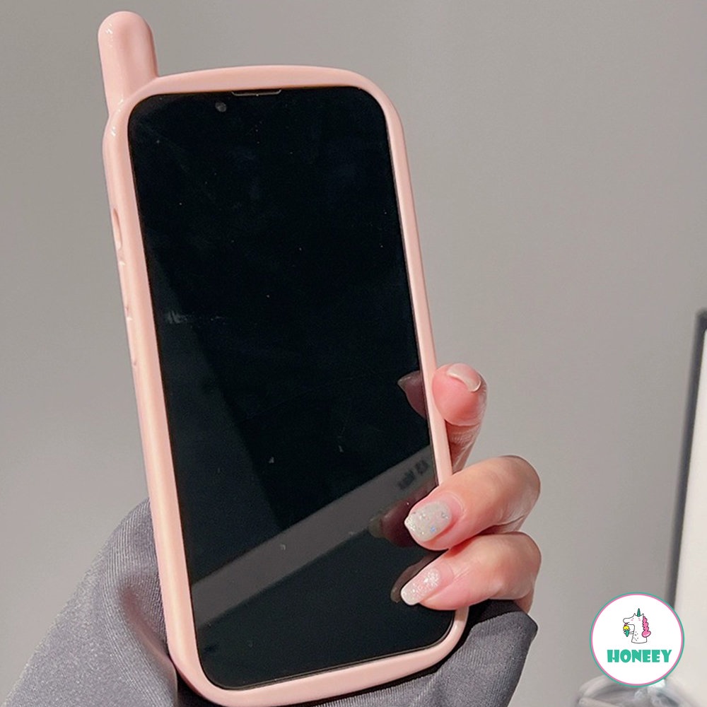 Pink Casing Telepon Retro Kompatibel Untuk iPhone 14 Pro Max11 12 13 Pro Max XS XR 7 8plus Kartun Gadis Shockproof Soft Cover