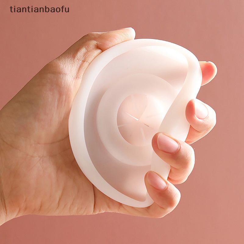 [tiantianbaofu] All-matching Silicone Cup Lid Glass Drink Cover Tahan Panas Dengan Lubang Sedotan Aksesoris Botol Tahan Lama Fleksibel Dicuci Butik