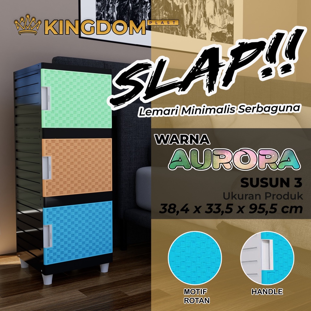 SLAP AURORA LEMARI PAKAIAN KINGDOM LEMARI SWING LEMARI PLASTIK LEMARI BAJU LEMARI ROTAN LEMARI MURAH SLAP AURORA