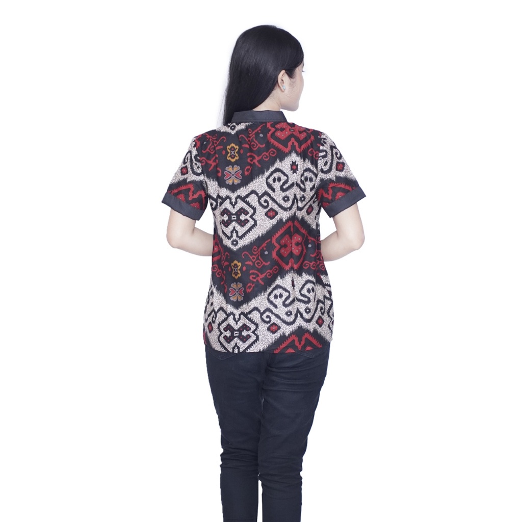 Couple Batik Wanita Pakaian Kemeja Pria - Blouse Wanita Modern Merput