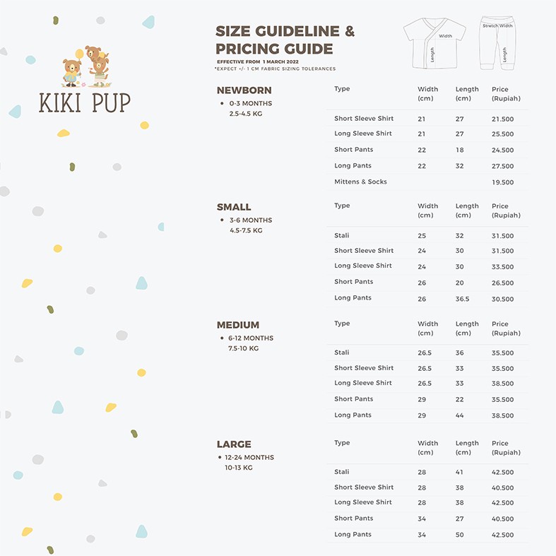 Kiki Pup -  Stali Short Set | Baju Tidur Anak