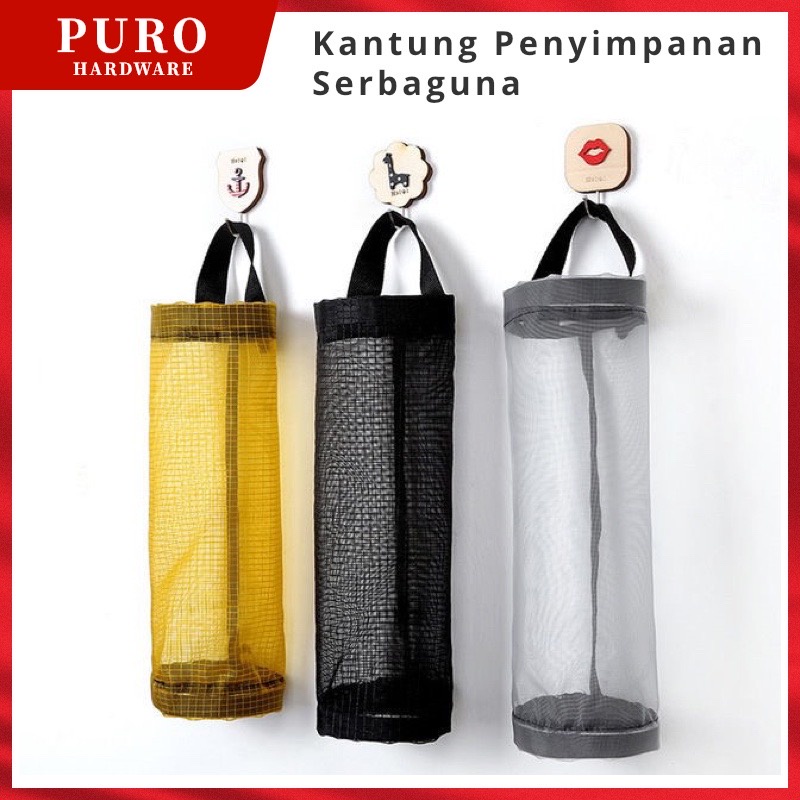 Dispenser Kantong Plastik Sampah Gantung Dinding Tempat Kantong Kresek / Tempat penyimpanan kantong plastik / Kantung penyimpanan serbaguna