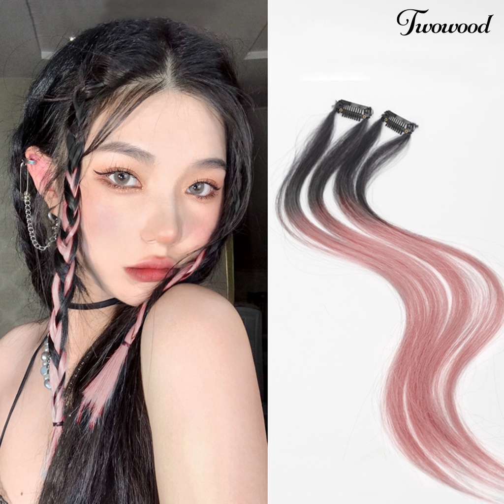 Twowood Invisible Extensions Hair Adjustable One-piece Ringan Simulasi Rambut Ekstensi Seamless Untuk Wanita