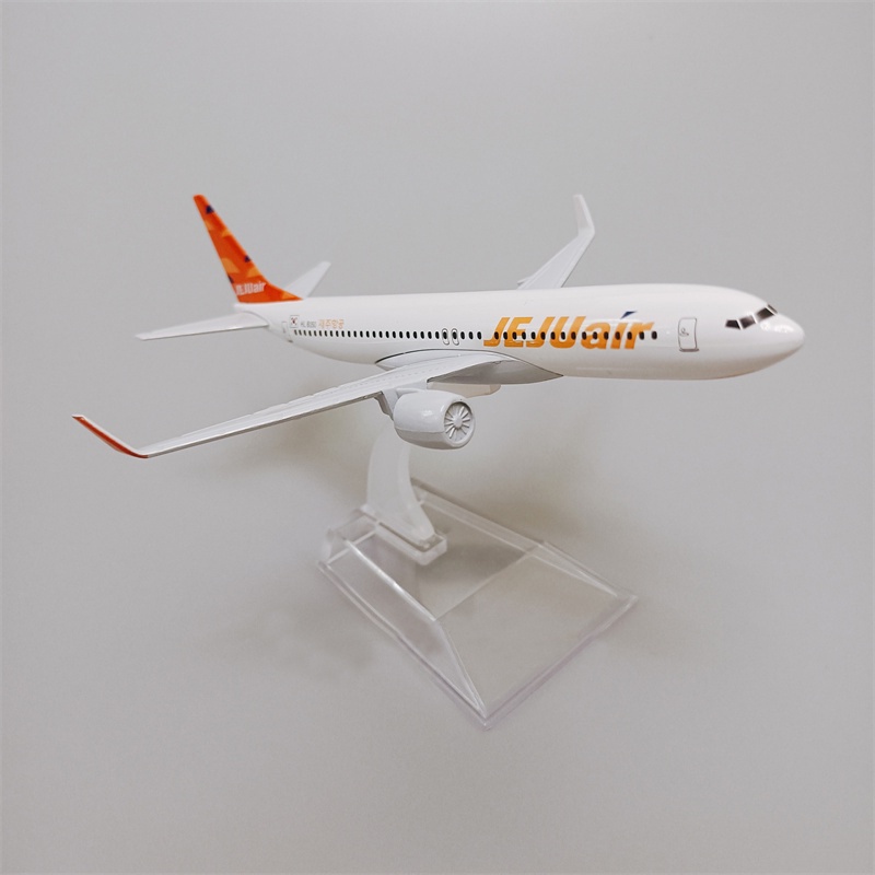 Korea Jeju Air Boeing 737model Pesawat B737 Plane Pesawat Diecast Metal Padat Mainan Penerbangan