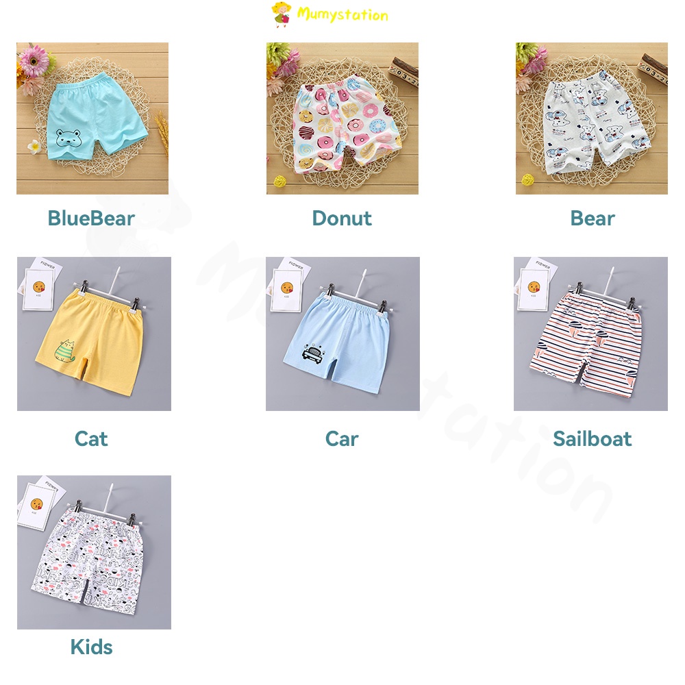 Mumystation Celana Pendek Bayi Bahan Katun Nyaman Dipakai Cocok Untuk Ketinggian 70-100cm