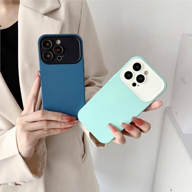 IPHONE Casing Ponsel Jendela Besar Untuk iPhone12 11 Pro MAX XS MAX X XR Skin Feeling Two In One Full Casing Pelindung Untuk iPhone12 iPhone11