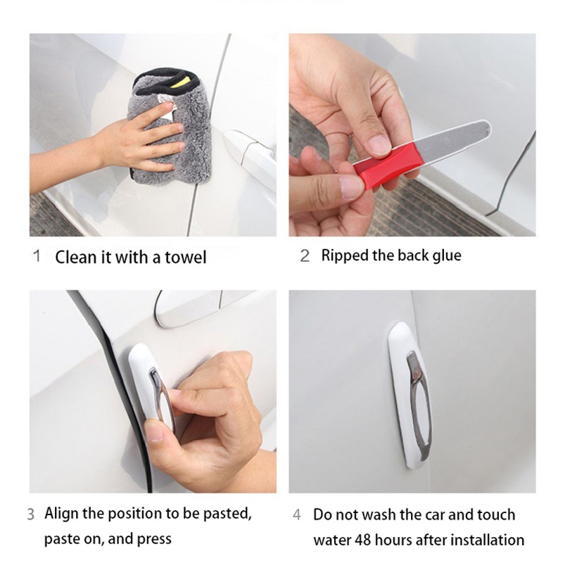 4pcs Stiker Pelindung Benturan Tepi Pintu Mobil Anti Gores Untuk Chery Tiggo 87 6 4 3 5x Pro Arrizo Omoda5 FX Fulwin Face Qq2023