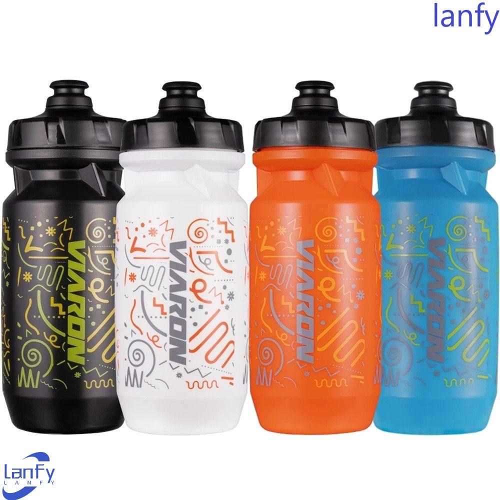 Lanfy Botol Air Sepeda Olahraga Luar Ruangan Sepeda Jalan Plastik Anti Bocor Perlengkapan Minum 550ML Bersepeda Water Bottle