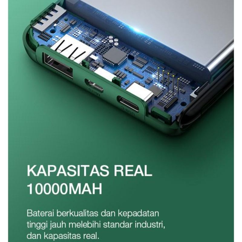 Powerbank 10.000mAh dual input/output RT-180by ROBOT.