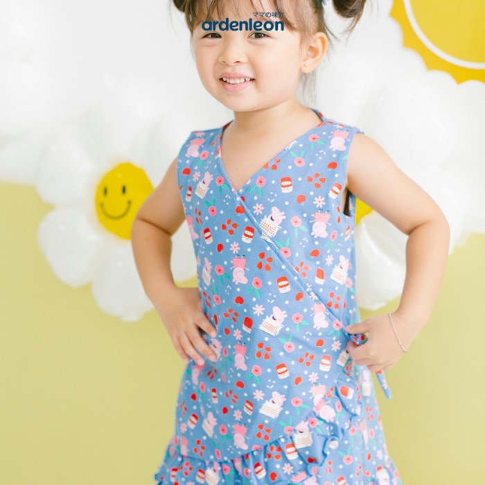 ARDENLEON Peppa Pig Ribbon Dress | Dress Anak