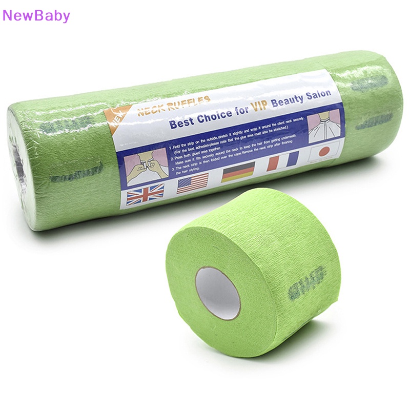 Newbaby 1Roll Potong Rambut Salon Hairdressing Collar Necks Menutupi Kertas Kerah Sekali Pakai ID
