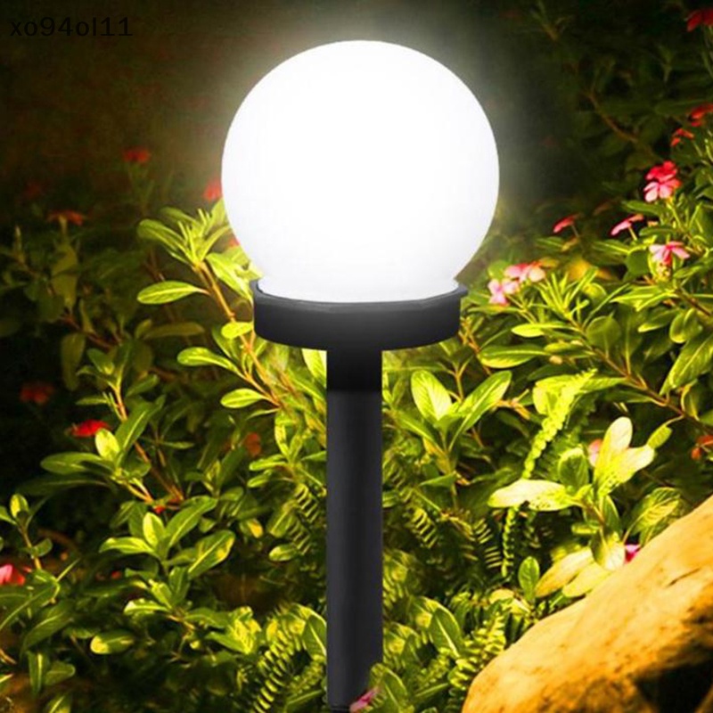 Xo Outdoor LED Solar Round Bulb Lampu Rumput Lampu Jalan Dekorasi Taman Jalan OL