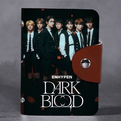 1pc Hitam-PINK BT-S ENHYPEN STRAY KIDS Tempat Kartu Bangtan Boys Straykids ENHYPEN Lomo Card Bag Photocards Collection Book