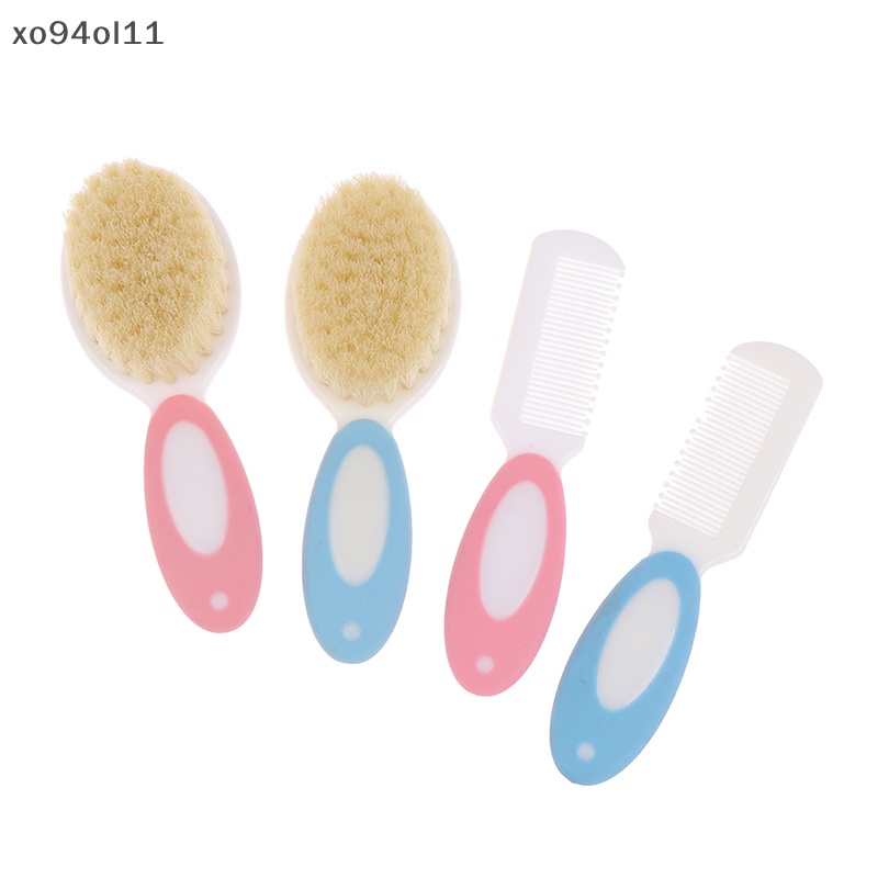 Xo 2pcs /set Portable Lembut Baru Lahir Sikat Rambut Bayi Anak Sisir Anak Sikat Rambut OL