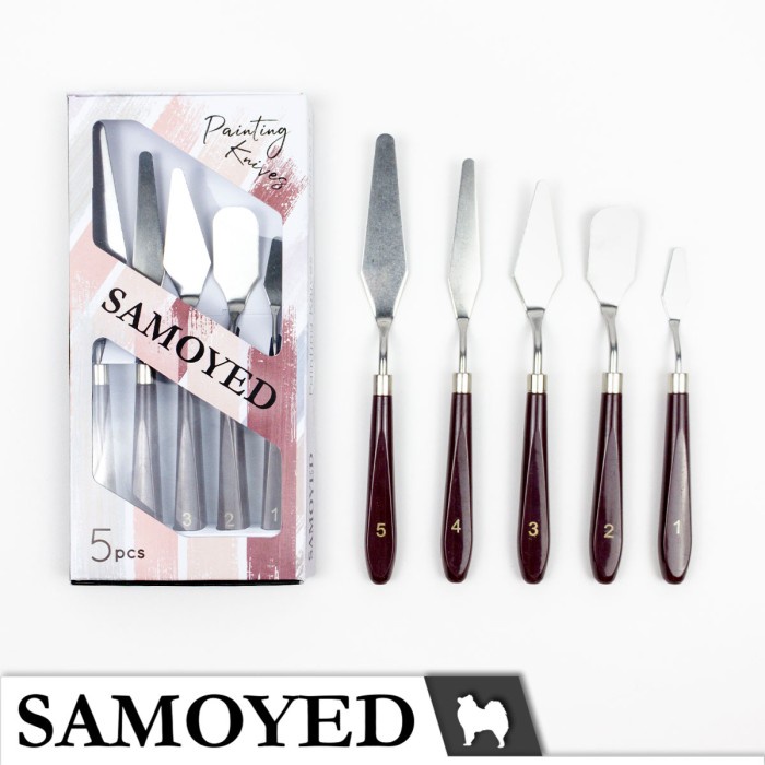 

Pisau Palet / Lukis / Palette Knives / Painting Knife Set - Samoyed