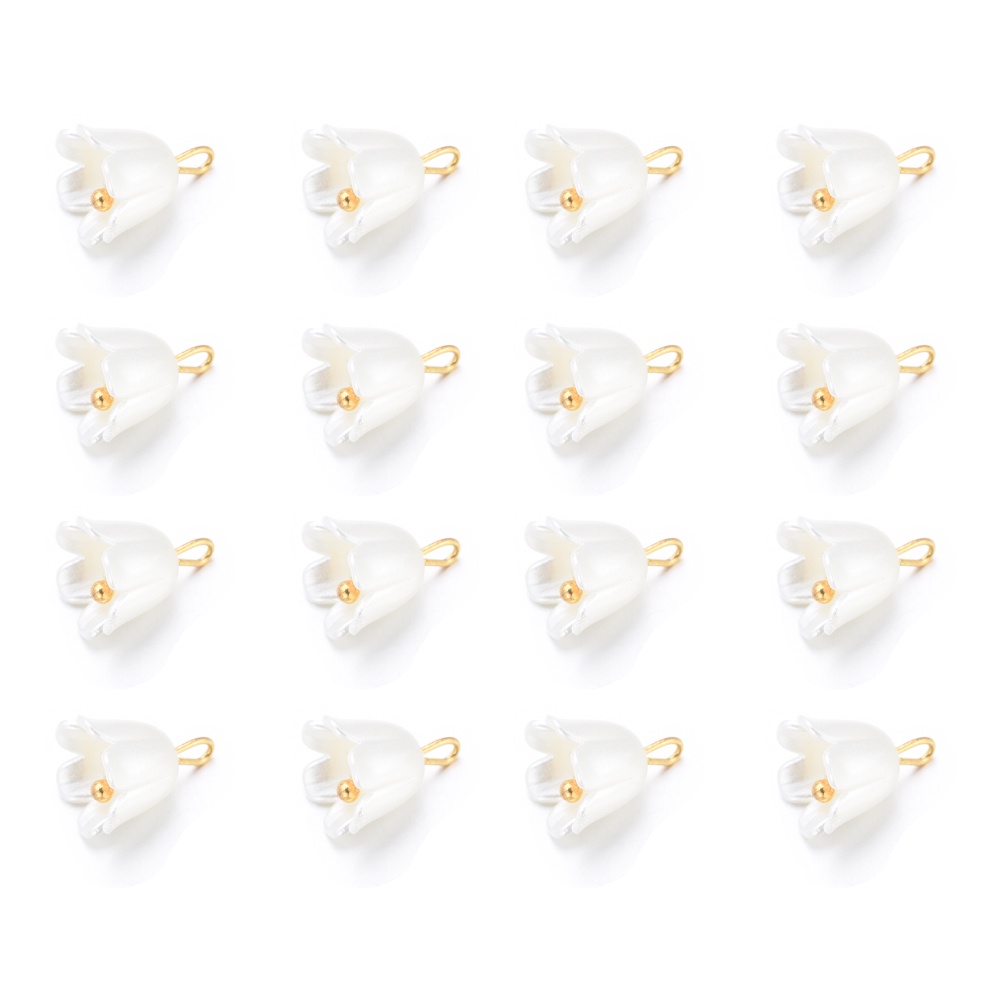 [HOT Sale] Untuk Kalung Gelang Temuan Membuat Perhiasan Dan Kerajinan Gaya Campur 10 Pcs Aksesoris Perhiasan Handmade DIY Resin Daun Bunga Lonceng Anggrek Liontin