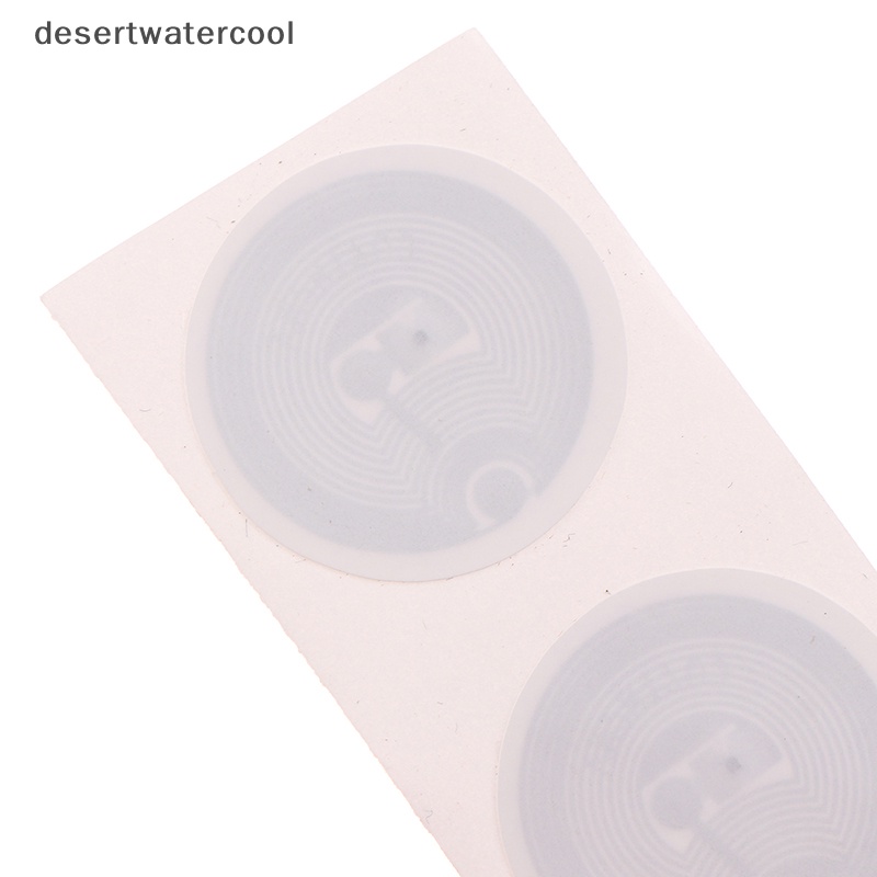 Deid 10Pcs Blok UID 0ubah Tulisan Ulang Putaran Dia25mm Stiker 13.56MHZ NFC Cop Martijn