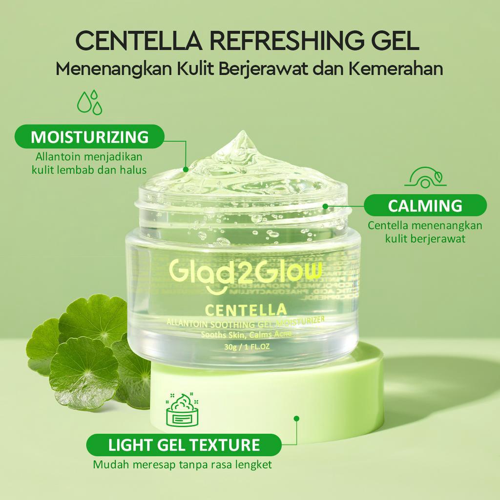 BPOM Glad2glow Centella | Glad2Glow Centella Moisturizer