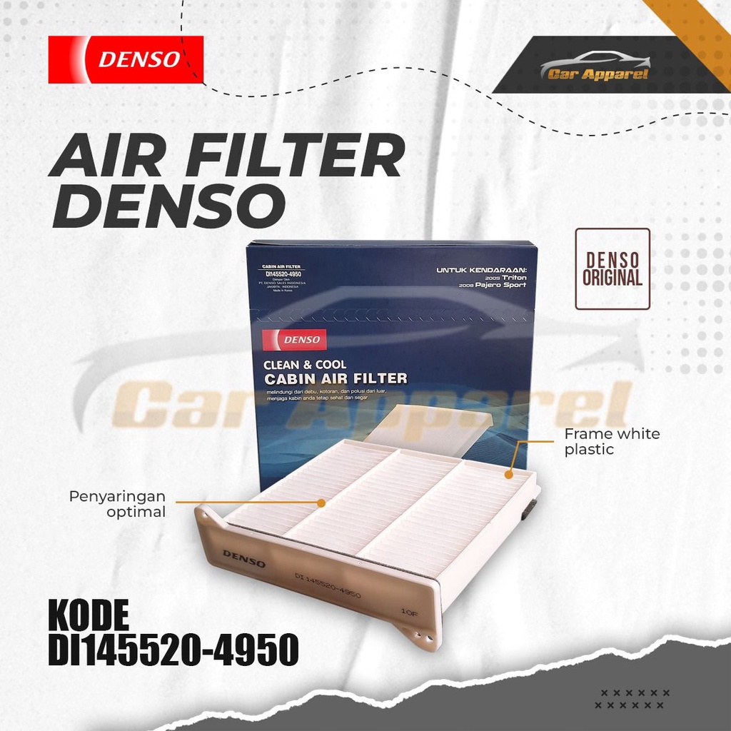 Filter AC Pajero Sport Gen1 2009-2015 Denso Ori 4950 Filter Kabin Mobil
