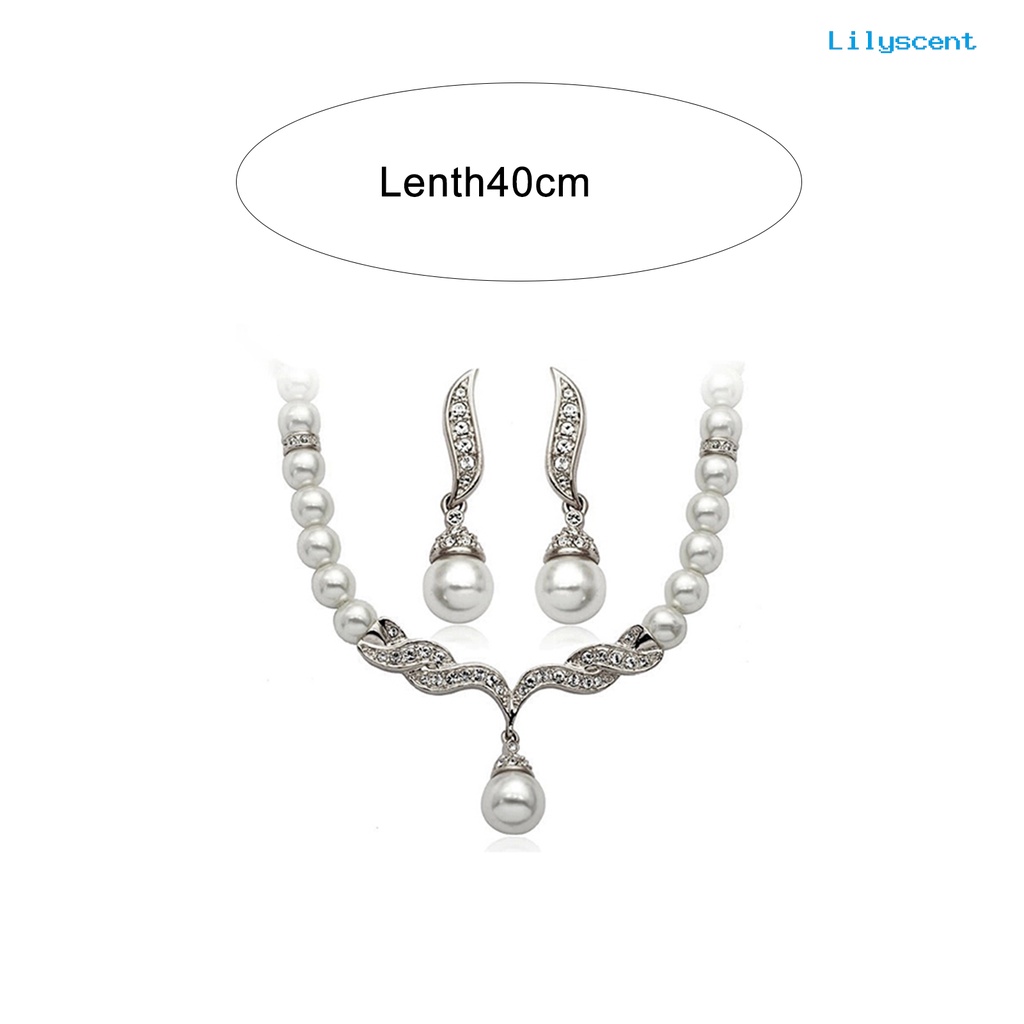 [LS] Set Perhiasan Ringan Bentuk Unik Bahan Alloy Set Kalung Anting Unik Untuk Pesta