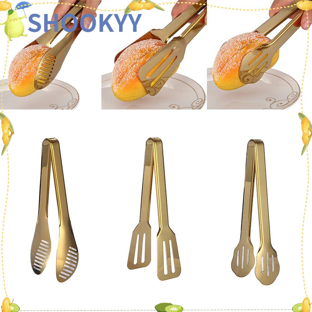 Chookyy Penjepit Makanan New Gold Kitchen Grill Clamp