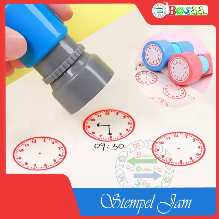 

Stempel Jam Anak / Mainan Edukasi Cap Belajar Mnegenal Waktu