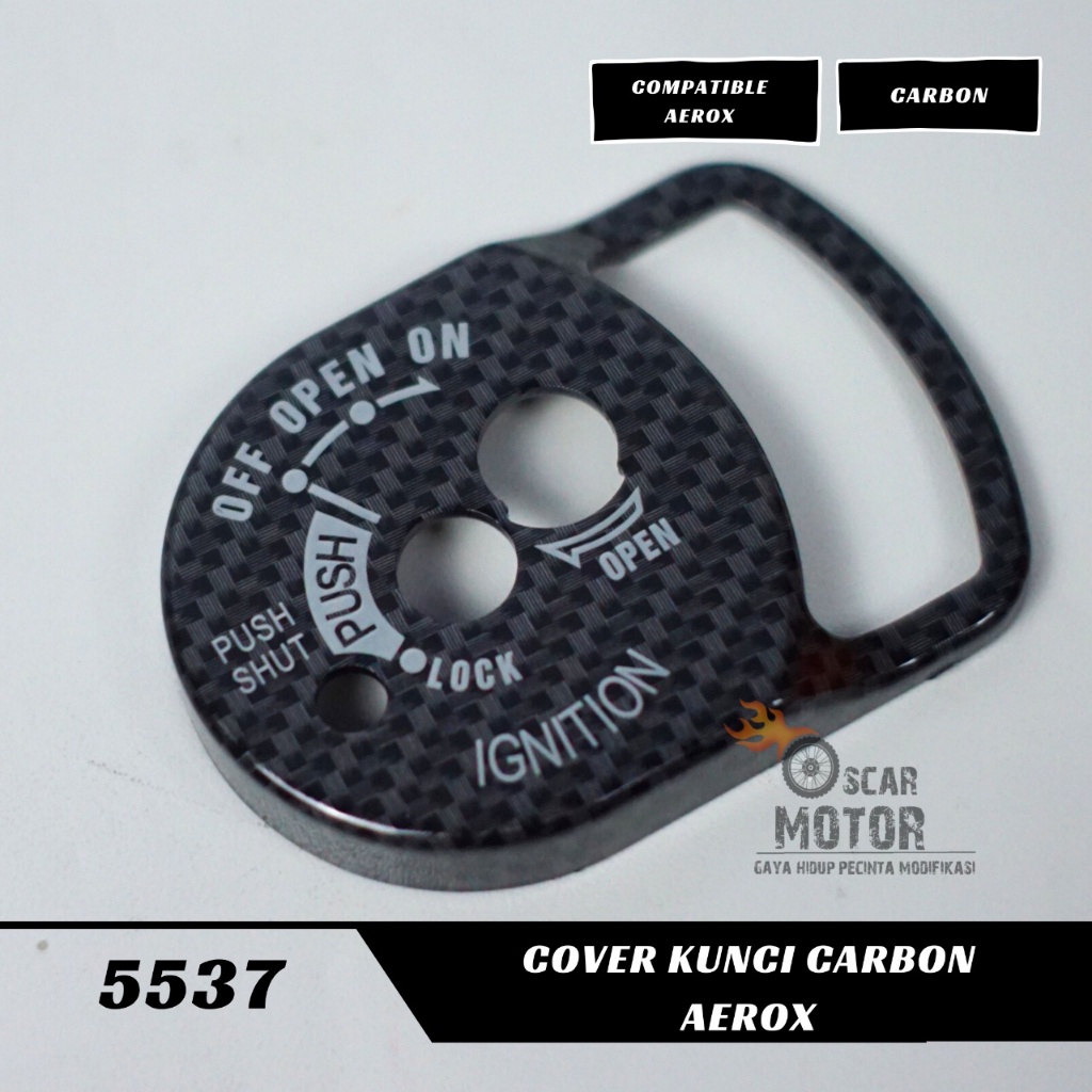 COVER KUNCI KONTAK CARBON AEROX TUTUP PELINDUNG KUNCI KONTAK NEW AEROX 155 OLD KARBON