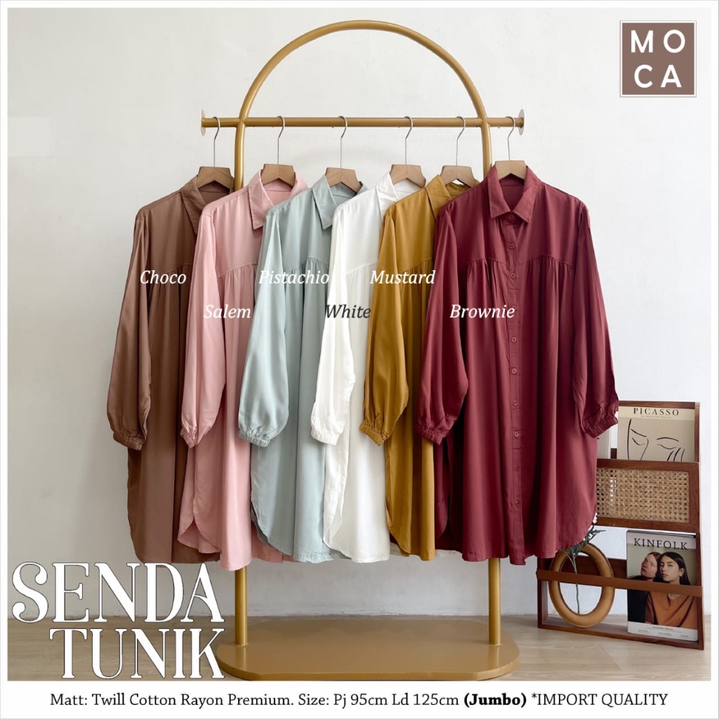 Senda Tunik ORI MOCA | Ld125 Twill Cotton Rayon Premium