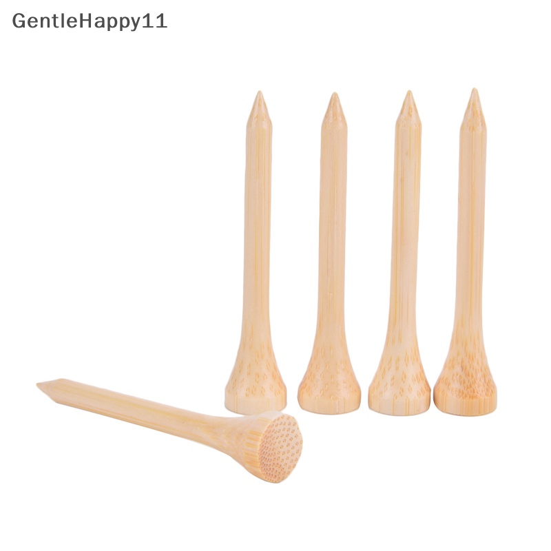 Gentlehappy 100Pcs /Set Golf Tee Bamboo Tee Tempat Bola Golf 4ukuran Lebih Kuat Dari Tee Kayu id