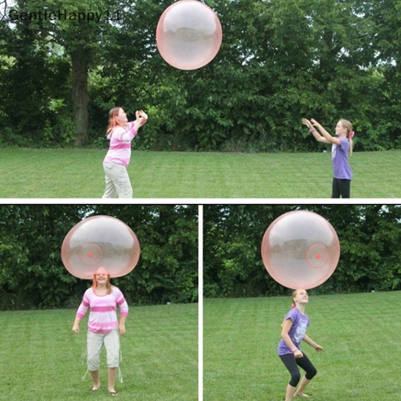 Gentlehappy Anak Outdoor Air Isi Air Bubble Ball Blow Up Balon Mainan Tiup id