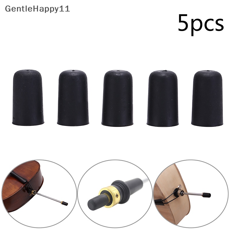 Gentlehappy 5x Rubber Endpin Tip Cap Protector Non-Slip Mat Untuk Bagian Biola Senar Cello id