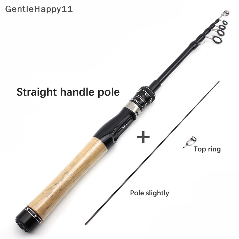 Gentlehappy Ultra light ul power Telescopic Fishing Rod Spinning Rod Lure Berat 1-5g Anak Pemula Menangkap Ikan Kecil Tiang id